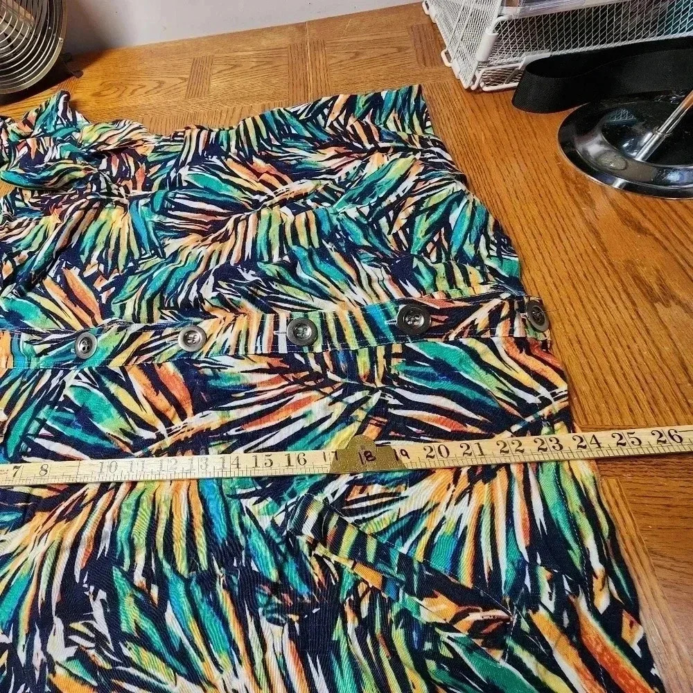 CJ BANKS TROPICAL DESIGN MULTICOLOR PLUS SIZE 2X BLAZER - Picture 10 of 10